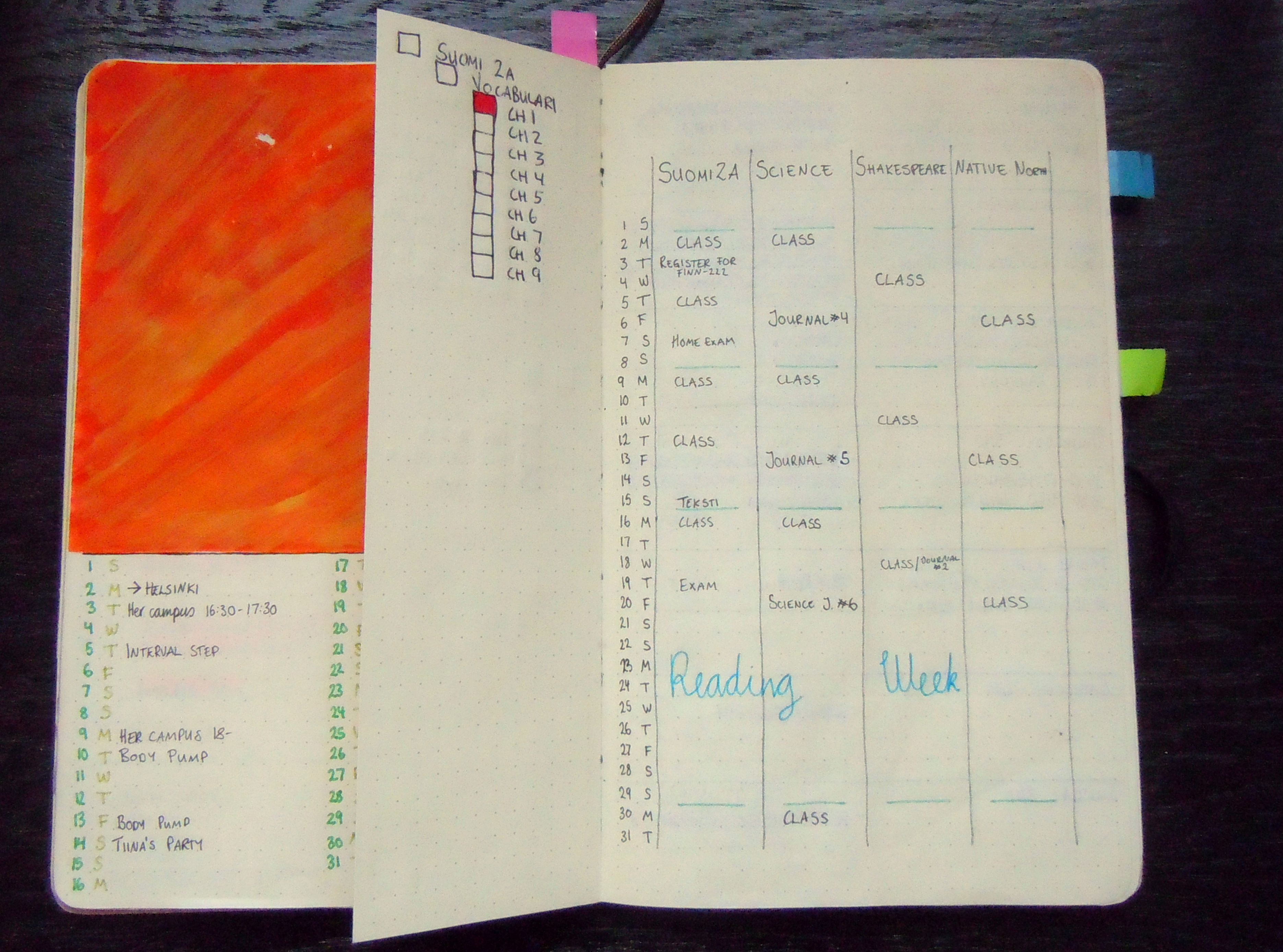 Bullet Journal Deadlines