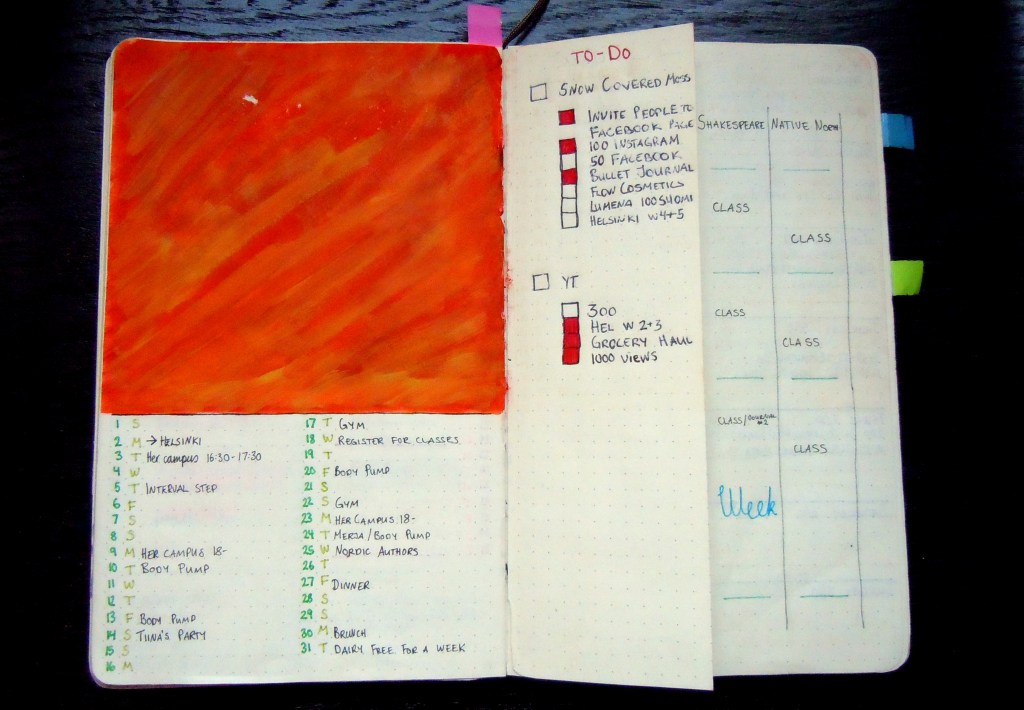My Bullet Journal –&nbsp;October