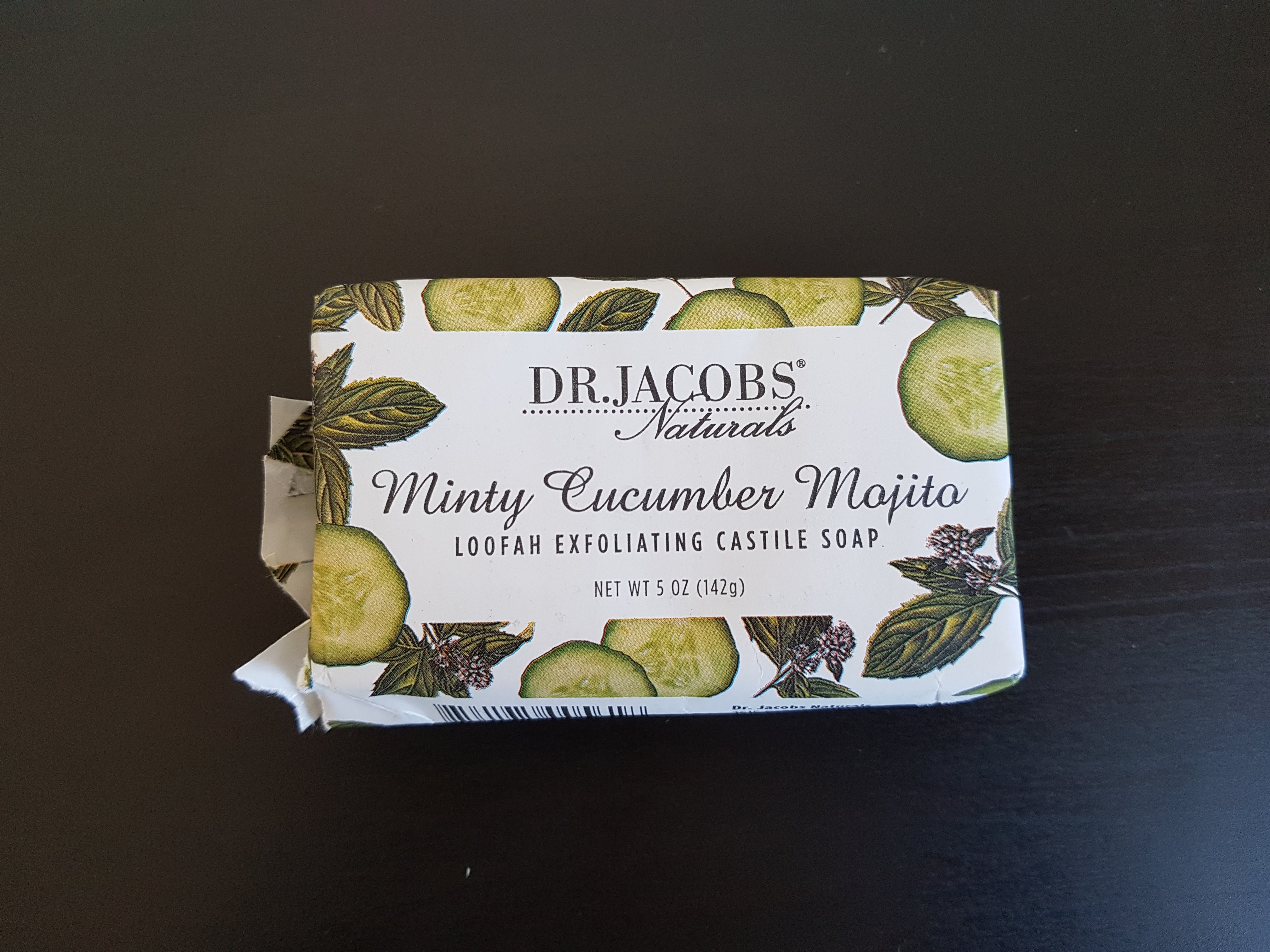 Dr. Jacobs Naturals – Minty Cucumber Mojito – Loofah Exfoliating Castile Soap (2)