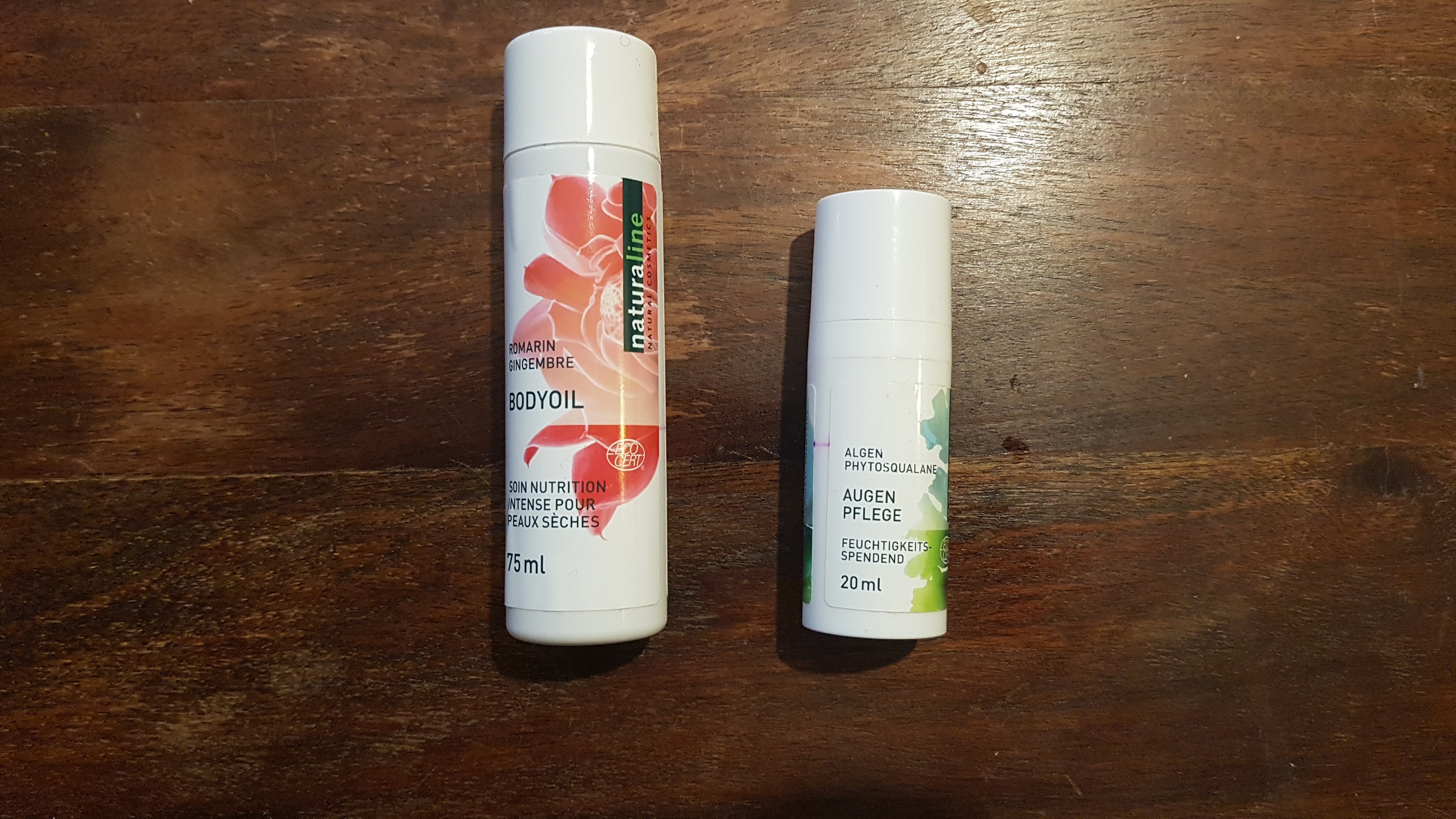 Naturaline eyecream body oil